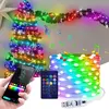 Inteligente ic led string luz ws2812 bluetooth luz de fadas endereçável usb 5v 20m 10m 5m dreamcolor sincronização música festa guirlanda decoração