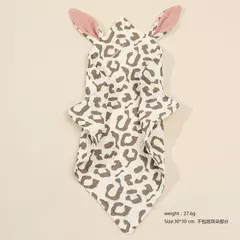 Imagem do Bebê recém-nascido Algodão Mulsin Consolador Carton Rabbit Ear Double Guaze Acalme Appease Toalha para crianças Bibs Burp Panos Infantil