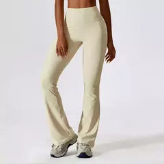 Imagem do Calças de ioga feminina, cintura alta, levantamento do quadril, comprimento total, alto-falante, casual, esportes, correndo, confortável, fêmea, venda quente, 2024