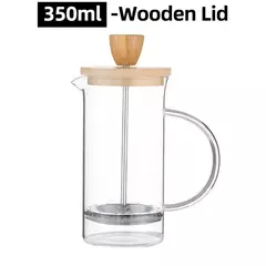 Cafeteira de vidro de aço inoxidável, French Press Coffee Potes, Hand Brewing Coffee Pot, Chá Brewing, Milk Pot para casa, 350-1000ml na internet