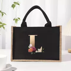 Bolsa de lona preta de linho, Saco Commuter Interior impermeável, Saco de armazenamento de grande capacidade - Wolf Magazine