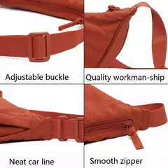 Nylon Hobos Bolsa de Ombro no Peito para Mulheres, Grande Capacidade, Viagem Crossbody, Meia Lua, Cinto Messenger Bags, Drop Shipping, Atacado na internet