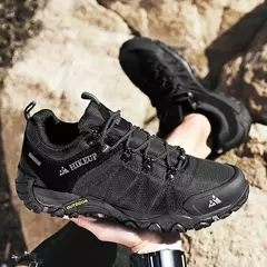 Hikeup antiderrapante homem caminhadas sapatos respirável ao ar livre resistente à respingo escalada tênis turismo sapatos de montanha - comprar online