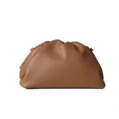 Imagem do Saco de Nuvem de Couro Genuíno para Mulheres, Couro Macio, Ombro Crossbody Bags, Alta Qualidade, Embreagens Femininas Noite, Senhoras, 2023