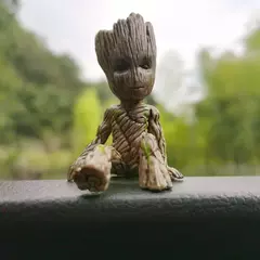 6cm groot guardiões da galáxia homem árvore hetero anime mini decorar brinquedos figura de ação sentado groot crianças modelo brinquedos presentes - comprar online