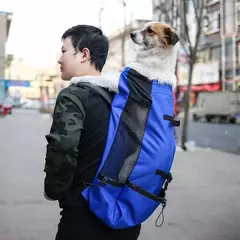 Mochila para cachorro de viagem ao ar livre, mochila média para cães pequenos, respirável, caminhada, buldogue francês, acessórios, suprimentos para animais de estimação na internet