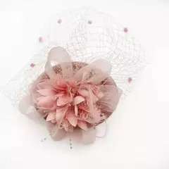 Vintage Fascinator Chapéus para Mulheres, Kentucky Derby, Véu De Flor, Grampo De Cabelo, Festa De Chá De Casamento, Chapéu Pillbox, 20s, 50s