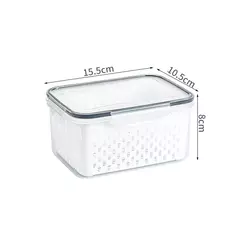 Caixa De Armazenamento De Geladeira, Organizador De Geladeira, Legumes Frescos, Caixas De Frutas, Cesta De Drenagem, Despensa, Organizador De Cozinha - comprar online