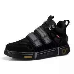 Sapatilhas unissex de malha respirável, sapatilhas masculinas, sapatos de plataforma casual, costura colorida, design de moda - loja online