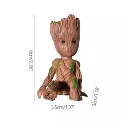 Desenhos animados Groot Figurines para Decoração de Casa, Modelo Miniatura, Desktop Display, Artesanato, Árvore Homem Ornamento, Decoração Do Escritório, 5cm - comprar online