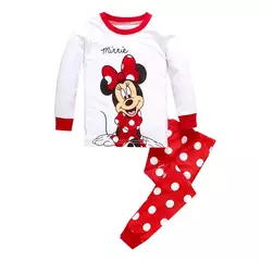 Conjunto de pijamas infantil Minnie Cartoon, pijamas meninas, roupas infantis, bebê, algodão, muitos estilos, primavera, outono, novo - loja online