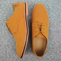 Imagem do Sapatos Oxford clássicos para homens, tênis Oxford casual, calçado confortável, flats de vestido, tamanho grande, primavera 2024