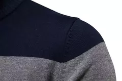 Aiopeson Suéter de Retalho Masculino, Pulôver de Algodão, Casual, Zíper, Gola Fechada, Quente, Moda de Inverno, Nova - Wolf Magazine