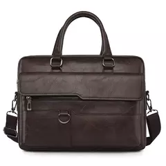 Bolsa de ombro de couro masculina, pasta para laptop, mensageiro, carteira de negócios, marca de luxo, pasta para documento A4 na internet