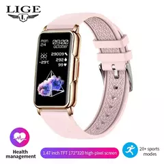 LIGE Smart Watch Mulheres Full Touch Screen Chamada Bluetooth IP67 À Prova D' Água Esportes Fitness Tracker Smartwatch Mulheres - loja online