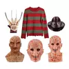 Halloween cosplay novo jason freddy cos traje desempenho conjunto adulto freddy cos trajes