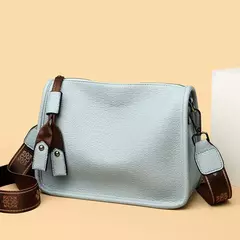 Sacola de couro genuíno para mulheres, alta qualidade, luxo, couro macio, ombro, sacos crossbody para senhoras, saco mensageiro feminino, moda, 2024 na internet