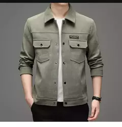 Casaco de veludo masculino único-breasted duplo bolso lapela multi-cores senhores casual juventude moda luxo workwear casaco - loja online