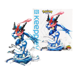 Original keeppley pokemon diy blocos de construção pikachu charizard venusaur greninja mewtwo blastoise ação anime modelo crianças brinquedos na internet