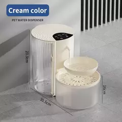 Fonte de água automática sem fio para animais de estimação, 3l, recarregável, alimentador de água cronometrado, inteligente, gato e cachorro, sem necessidade de filtro