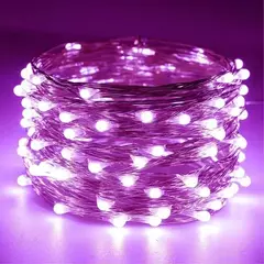 Bateria Powered LED Fairy Lights, Copper Wire String Lights para quarto, jardim, festa, casamento, decoração de Natal, 1 m, 2 m, 3 m, 5 m, 10 m, 20m - comprar online