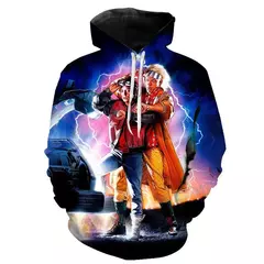 Homens e mulheres de volta para o futuro 3D filme impressão com capuz moletons, Hoodie extragrande, crianças pulôver, moletons, casaco moda - loja online