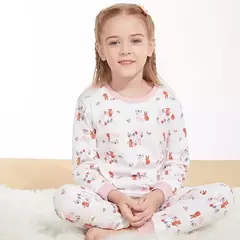 Conjuntos de pijamas de algodão de manga comprida infantil, para crianças, meninos, meninas, novo, outono, 2, 4, 5, 6, 8, 12, 14 anos - Wolf Magazine