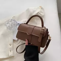 Bolsa de ombro de couro PU para mulheres, Bolsa axilas vintage, Bolsa quadrada, Bolsas Crossbody de moda, Bolsa axilas preta - comprar online
