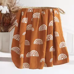 Recém-nascido Bambu Algodão Musselina Cobertor Set, infantil Recebendo Cama, Carrinho Capa, Swaddle, Leopardo na internet