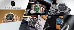 SAPPHERO Relógios masculinos marcas de luxo movimentos importados aço inoxidável relógios à prova dwaterproof água presente masculino relógios de quartzo - loja online