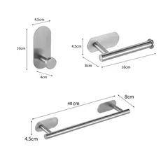 Barra De Toalha De Banho 304 Toalheiros De Aço Inoxidável Toalha Anel Toalha Suporte Do Papel Higiênico Escovado Ouro Banheiro Hardware Acessórios Set