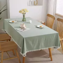 Toalha De Mesa De Mesa De Café De Algodão Retangular, Cobertura De Mesa Branca, Sala De Estar, Decoração De Casa, Pano, Casamento, Decoração De Natal - loja online