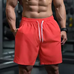 UETEEY-Calças curtas finas leves para homens, shorts masculinos com cordão, desgaste de ginástica, corrida, agachamento, fitness, secagem rápida, quente - comprar online
