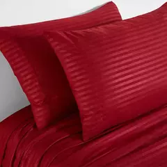Solid Stripe Bedding Set, Colcha de dormir, gêmeo, completo, rainha, king size, quarto ou quarto de hóspedes, 3 pcs, 4pcs - Wolf Magazine