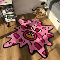 Tapete de pelúcia antiderrapante macio irregular, Tapetes de cabeceira, Decoração criativa da sala de estar, Quarto de estudo simples - comprar online