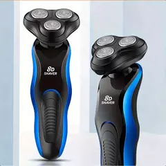 Imagem do 1pc multifuncional quatro em um barbeador elétrico 4 barbear lavável barbear homem carregável barbear USB carregável.