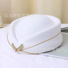 Imagem do Chapéu de aeromoça para senhoras, boina, recepção, chapéu do desempenho do estágio, boina britânica, tarola tambor B