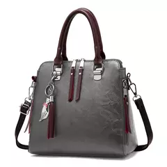 Bolsa de Ombro de Couro Retro para Mulheres, Bolsa Crossbody Messenger, Grande Capacidade, Bolsa Feminina, Designer de Luxo, Alta Qualidade - comprar online