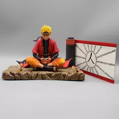 Uzumaki naruto anime figura naruto ação estatueta 16cm sentar na meditação postura estátua tela decoração colecionável anime brinquedos presente - loja online