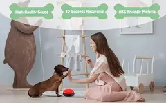 Imagem do Engraçado portátil Recordable Pet Brinquedos, Brinquedos engraçados do cão, Viagem Falando Pet Starters, Falando Botões, Cute Pet Supplies