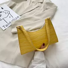 Retro Jacaré Padrão Bolsas De Couro PU para Senhoras, Bolsa Pequena Feminina,