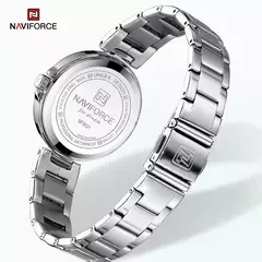 Naviforce relógio de pulso feminino, pulseira de aço inoxidável, impermeável, quartzo, romântico, marca superior, 2023 na internet