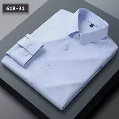 Camisas sem costura de alta qualidade masculina, manga longa, fina, casual, luxo - comprar online