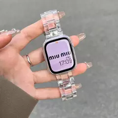 Pulseira Link Transparente para Apple Watch, Banda 44mm Ultra, 49mm, 41mm, 45mm, 40mm, 42mm, 38mm, iWatch Series 8, 7, 6, 5, 4, 3, SE - comprar online