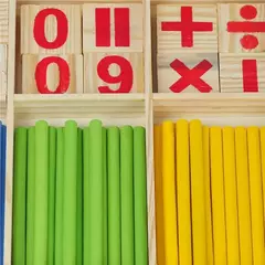 Montessori brinquedos educativos de madeira para crianças, aprendendo matemática, brinquedos educativos, digital stick, ensino auxiliar, matemática, educação na internet