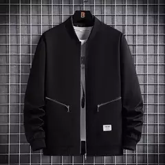 Casaco bombardeiro masculino com zíper, casaco plus size, 7XL 8XL e 9XL, casaco para outono e inverno na internet