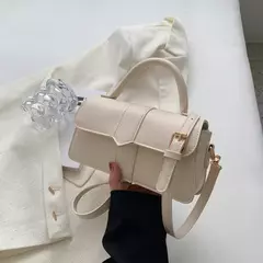 Bolsa de ombro de couro PU para mulheres, Bolsa axilas vintage, Bolsa quadrada, Bolsas Crossbody de moda, Bolsa axilas preta na internet