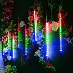 Impermeável LED Meteor Shower Rain Lights, Falling Raindrop, Fairy String Light para o Natal, Holiday Party, Patio Decor, 50cm, 30cm