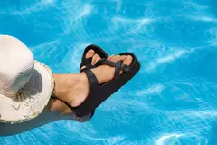 Pallene-Sandálias femininas de plataforma tamancos, chinelos de sola grossa, sandálias femininas de praia ao ar livre com suporte de arco, sapatos macios de EVA na internet
