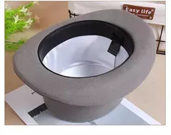 Chapéu Fedora liso unissexo de lã, Chapéu alto de homem, Boné mágico, Cinta cilíndrica, Steampunk, Versátil, Panama, Mágico, Cavalheiro, 2024 - comprar online